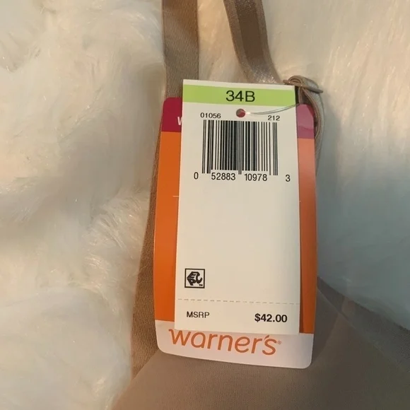 NWT Warner's No Side Effects Wireless Bra 34B - Picture 5 of 6